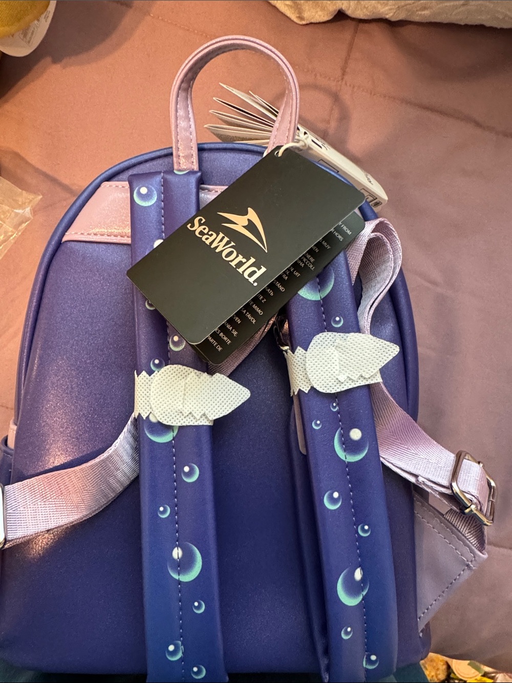 Seaworld Exclusive Jellyfish Loungefly light up Backpack New with tags - Picture 3 of 4